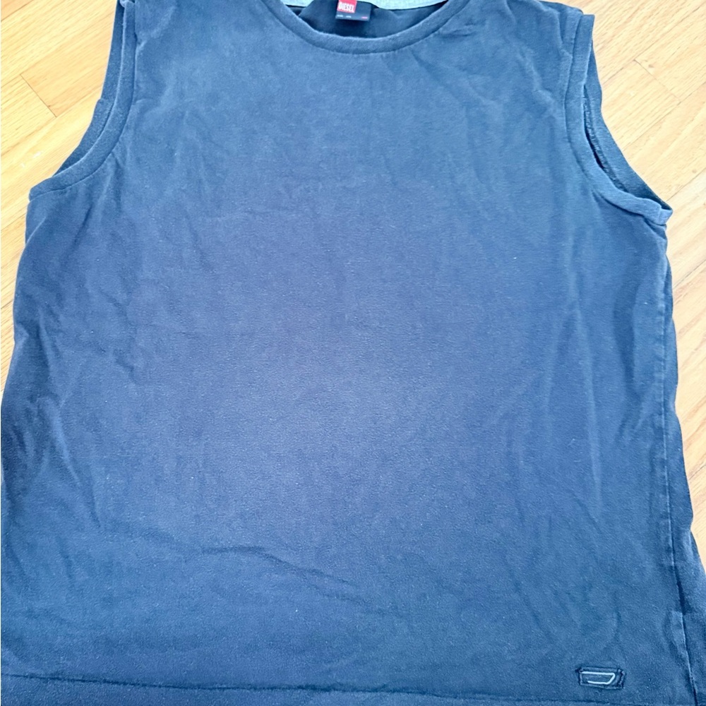 Diesel Dark black Crew Neck Tee men medium
